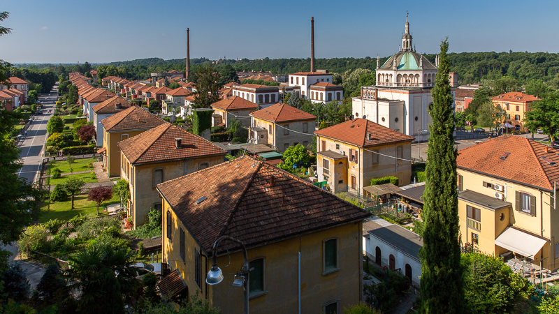 crespi d'adda, panoramica